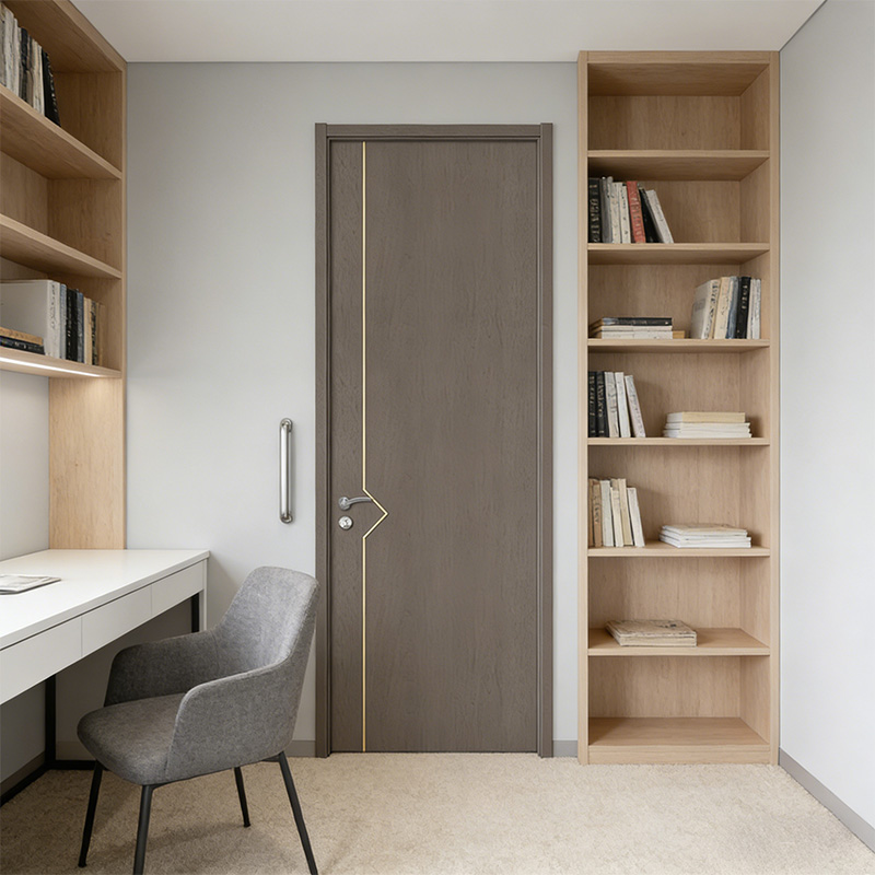 Puerta con imprimación blanca para acabados interiores flexibles en proyectos en el extranjero
