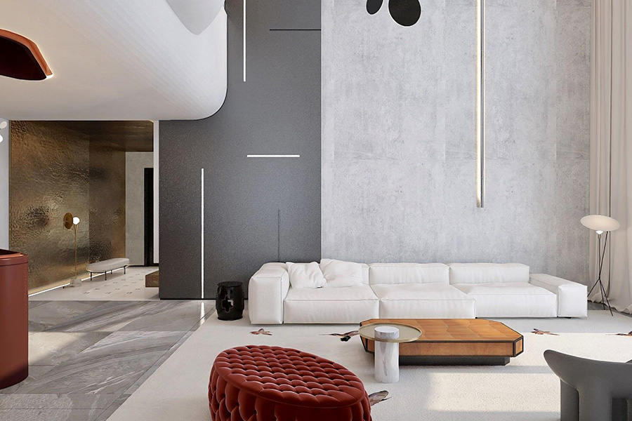 Soluciones de puertas enchapadas con pintura para proyectos de renovación de interiores contemporáneos