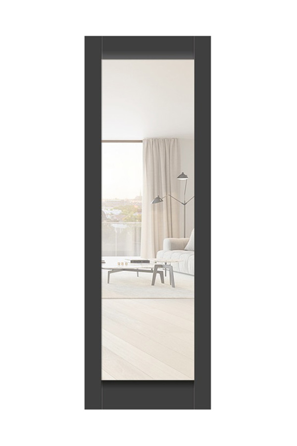 Puerta corrediza de vidrio empotrada interior moderna GG-05