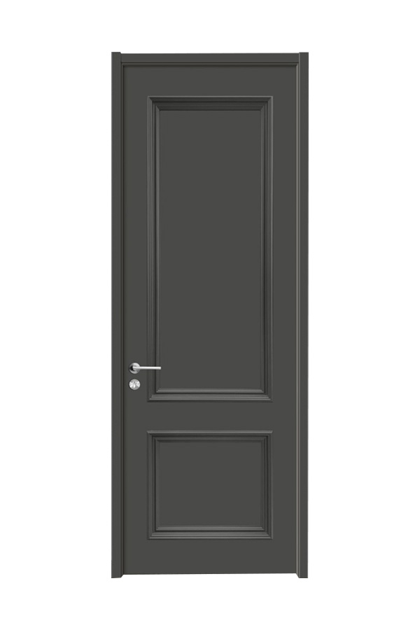 GP-010 Puerta de dormitorio de madera moderna gris mate