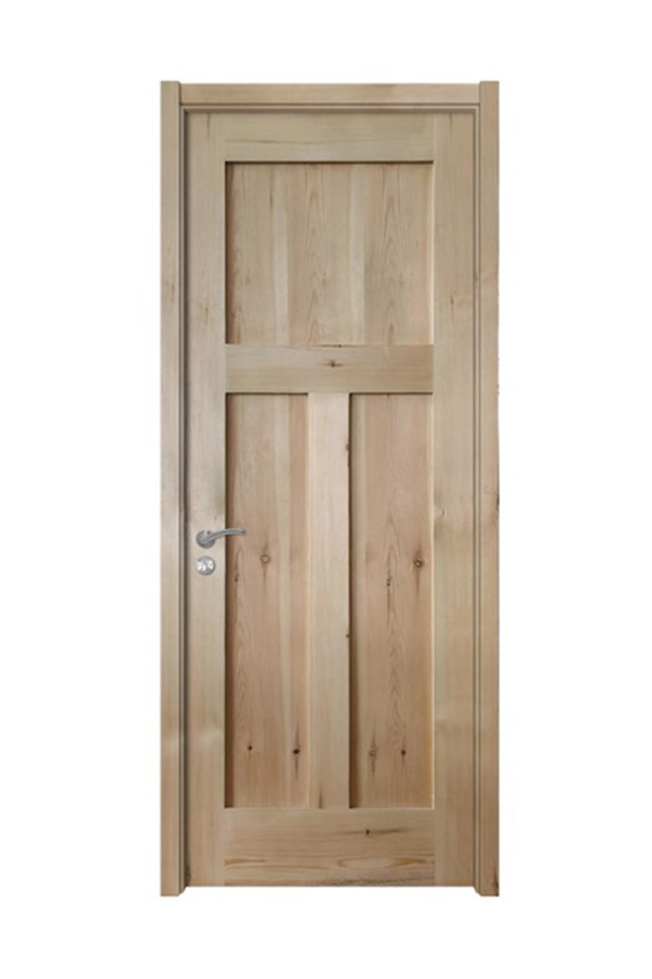 GV-03 Puerta interior moderna de chapa de madera maciza