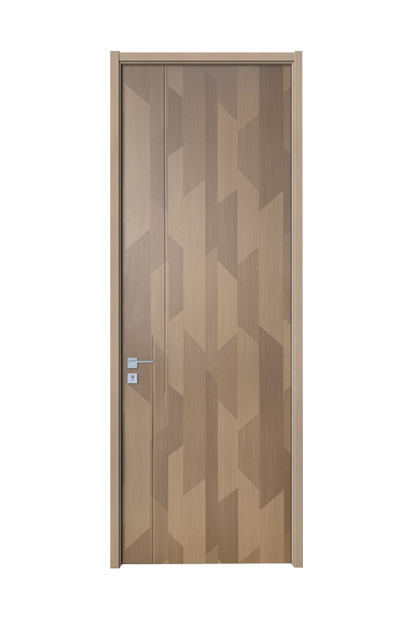 GY-P081 Puerta de PVC de madera interior de MDF para habitación insonorizada