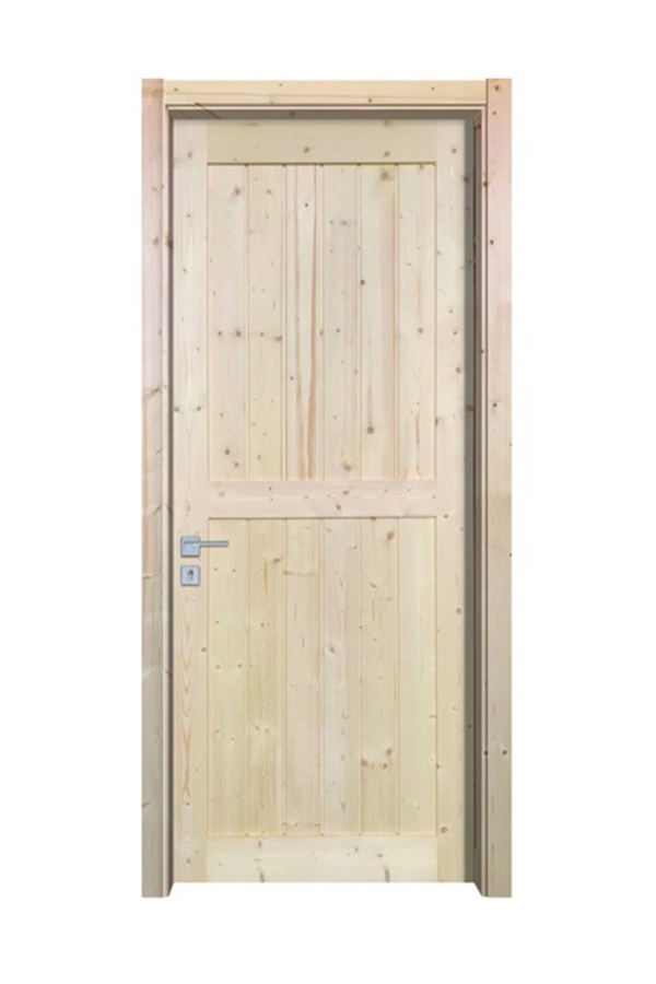 GY-PW08 Puerta de granero corrediza de madera maciza de pino de diseño antiguo