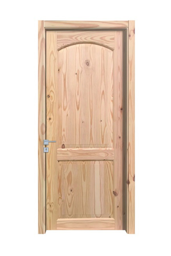 GY-PW03 Puerta interior de madera maciza de pino estilo granja