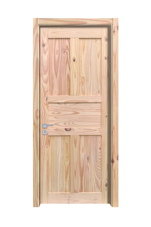 GY-PW06 Puerta de granero de madera de pino de diseño rústico personalizada